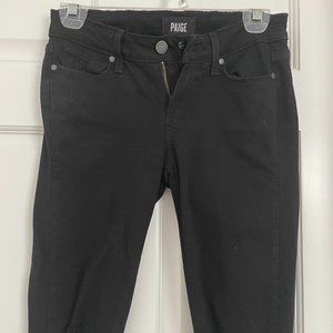 PAIGE Black Ankle & Cropped Jeans